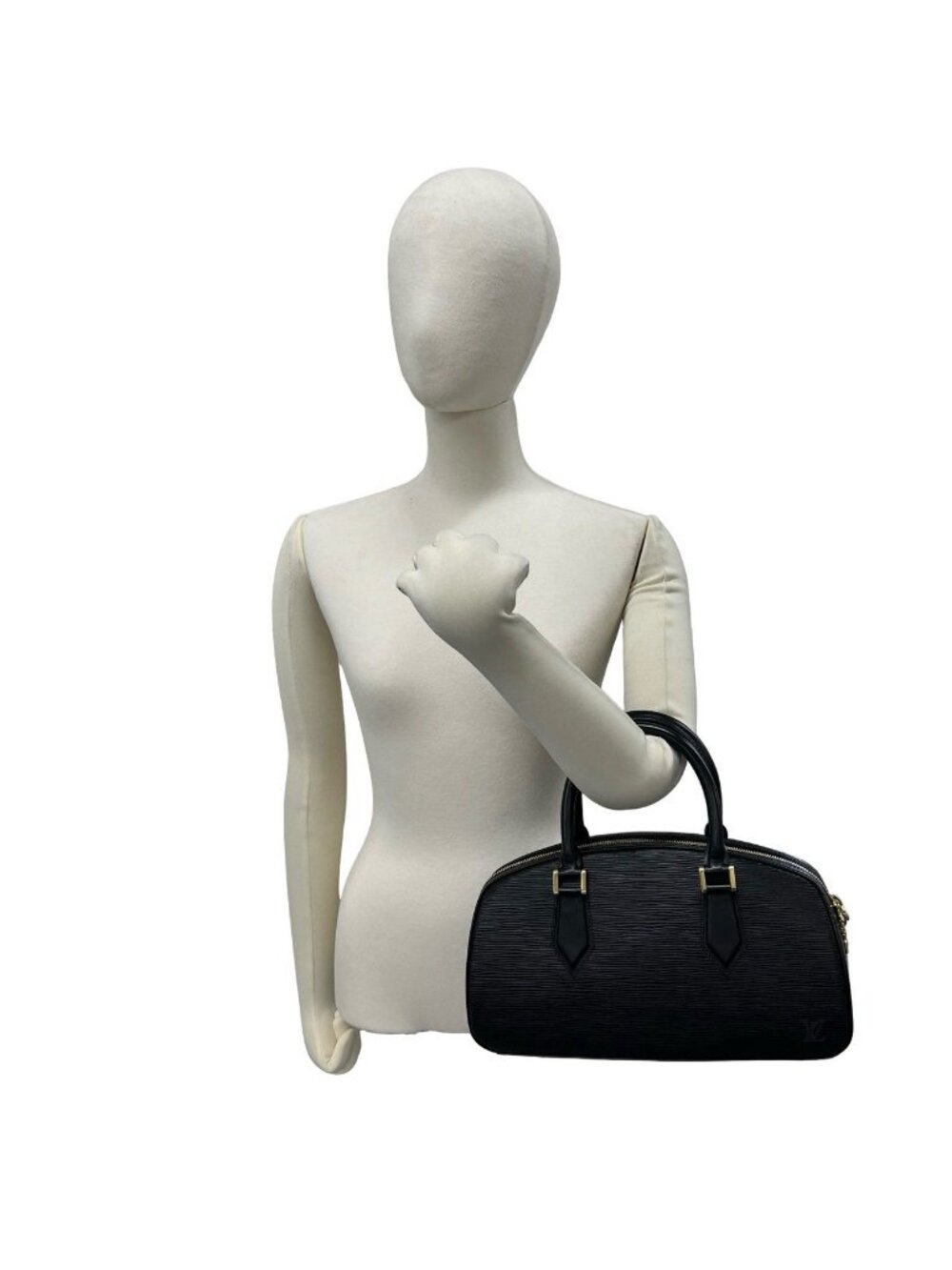 Louis Vuitton Vintage Jasmine Epi Leather Boston Bag Noir - Picture 2 of 10